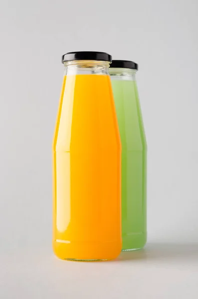 Juice Bottle Mock-Up - Two Bottles