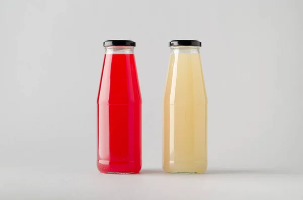 Saftflaschen Attrappe Zwei Flaschen — Stockfoto
