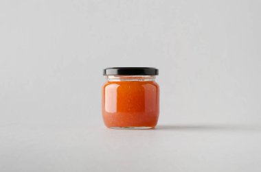 Ayva reçeli kavanoz Mock-Up