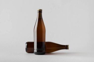 Bira şişe Mock-Up-iki şişe