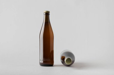 Bira şişe Mock-Up-iki şişe
