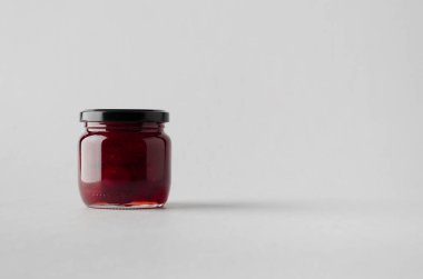 Kiraz reçel kavanoz Mock-Up