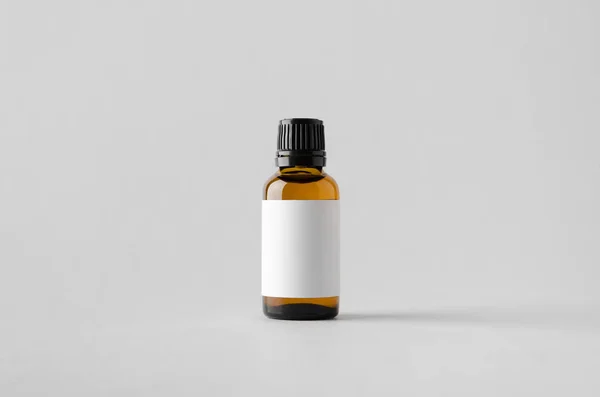 Dropper Bottle Mock Blank Label — Stock Photo, Image