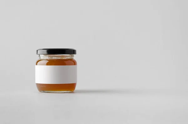 Apricot Jam Jar Mock-Up - Blank Label