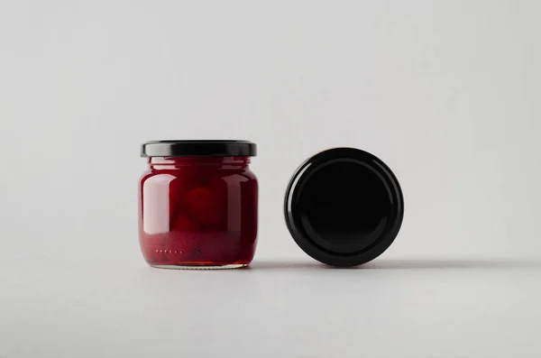 Strawberry Jam Jar Mock-Up - Two Jars