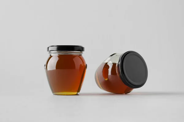 Honey Jar Mock-Up - Two Jars