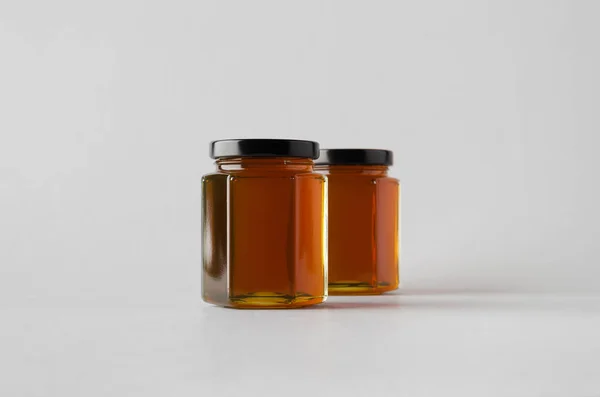 Honey Jar Mock-Up - Two Jars