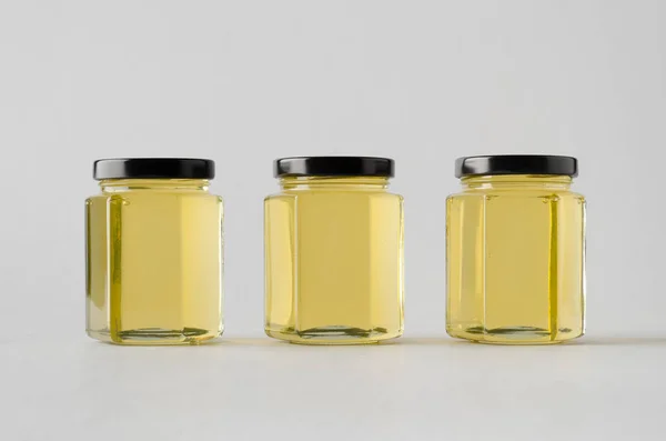 Honey Jar Mock-Up - Three Jars