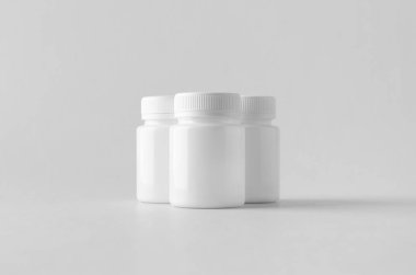 Beyaz plastik ek / tıp mock-up.