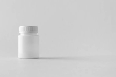 Beyaz plastik ek / tıp mock-up.