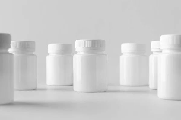 Beyaz plastik ek / tıp mock-up.