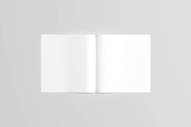 A6 El ilanı / kart / davet Mock-Up. 3D render.