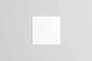 A6 El ilanı / kart / davet Mock-Up. 3D render.