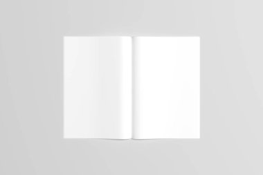 A6 El ilanı / kart / davet Mock-Up. 3D render.