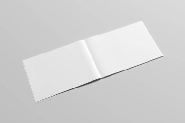 A6 El ilanı / kart / davet Mock-Up. 3D render.