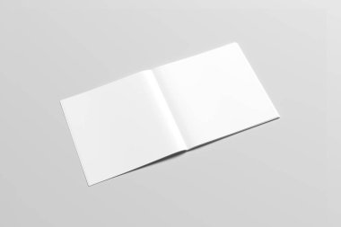 A6 El ilanı / kart / davet Mock-Up. 3D render.