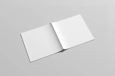 A6 El ilanı / kart / davet Mock-Up. 3D render.