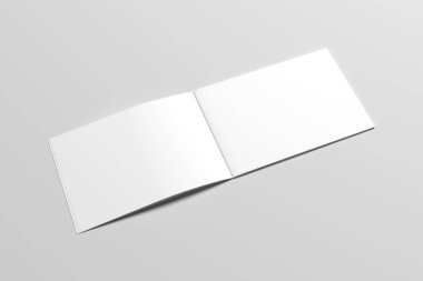 A6 El ilanı / kart / davet Mock-Up. 3D render.