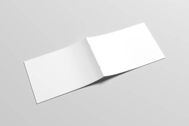 A6 El ilanı / kart / davet Mock-Up. 3D render.