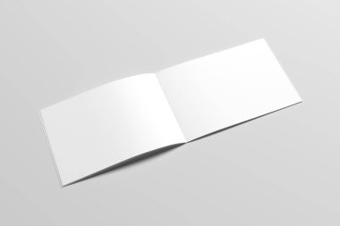 A6 El ilanı / kart / davet Mock-Up. 3D render.