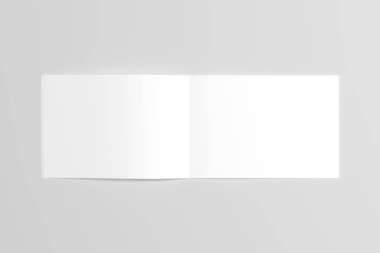 A6 El ilanı / kart / davet Mock-Up. 3D render.