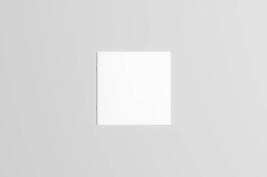 A6 El ilanı / kart / davet Mock-Up. 3D render.