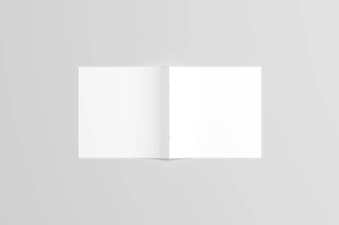 A6 El ilanı / kart / davet Mock-Up. 3D render.