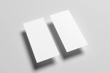 DL el ilanı Mock-Up-iki el ilanları. 3D çizim