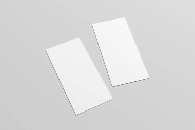 DL el ilanı Mock-Up-iki el ilanları. 3D çizim