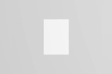 A6 El ilanı / kart / davet Mock-Up. 3D çizim