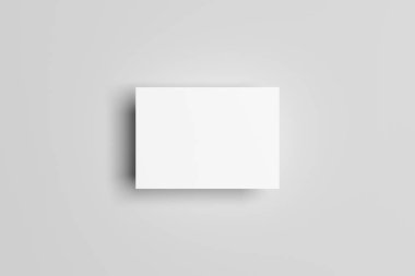 A6 El ilanı / kart / davet Mock-Up. 3D çizim