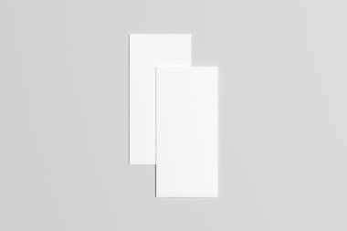 DL el ilanı Mock-Up-iki el ilanları. 3D çizim