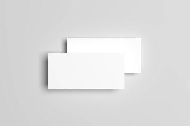 DL el ilanı Mock-Up-iki el ilanları. 3D çizim