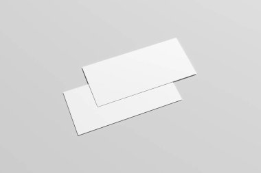 DL el ilanı Mock-Up-iki el ilanları. 3D çizim