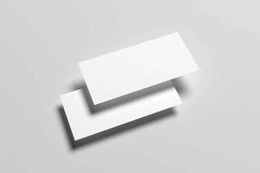 DL el ilanı Mock-Up-iki el ilanları. 3D çizim