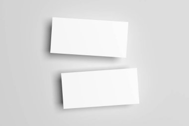 DL el ilanı Mock-Up-iki el ilanları. 3D çizim