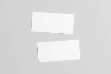 DL el ilanı Mock-Up-iki el ilanları. 3D çizim