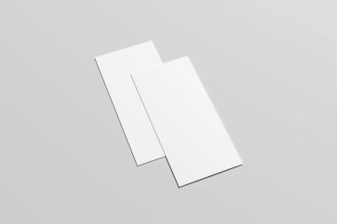 DL el ilanı Mock-Up-iki el ilanları. 3D çizim