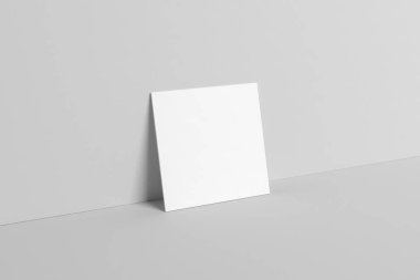 A6 El ilanı / kart / davet Mock-Up. 3D render.