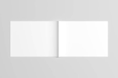 A6 El ilanı / kart / davet Mock-Up. 3D render.