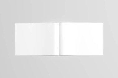 A6 El ilanı / kart / davet Mock-Up. 3D render.