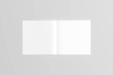 A6 El ilanı / kart / davet Mock-Up. 3D render.