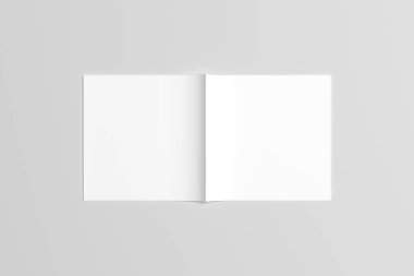 A6 El ilanı / kart / davet Mock-Up. 3D render.