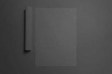 Siyah A3 Poster Mock-Up