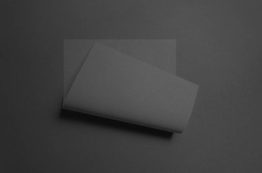 Siyah A3 Poster Mock-Up - eğri