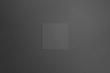 Siyah kare el ilanı / davet Mock-Up