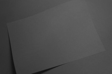 Siyah A3 Poster Mock-Up-dalgalı