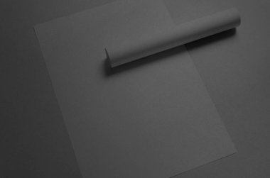 Siyah A3 Poster Mock-Up