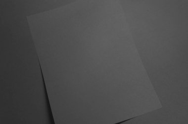 Siyah A3 Poster Mock-Up-dalgalı