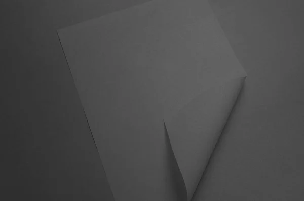 Black Poster Mock Folded Corner — Stock Photo, Image